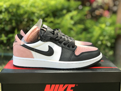 Pure original Air Jordan 1 Low OG _BLEACHED CORAL_ black powder toe low-end_ CZ0790-061 Size_ 36-47.5-22502dc9